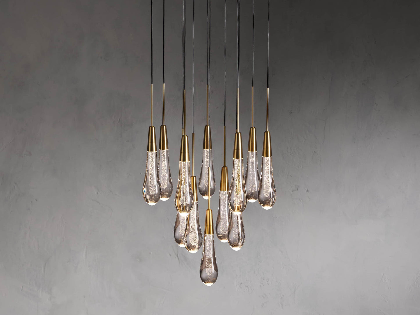 Soltaire Round Chandelier 17" 24" 36“ 58“