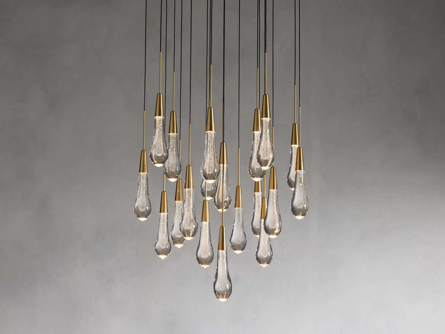 Soltaire Round Chandelier 17" 24" 36“ 58“