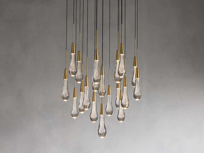 Soltaire Round Chandelier 17" 24" 36“ 58“