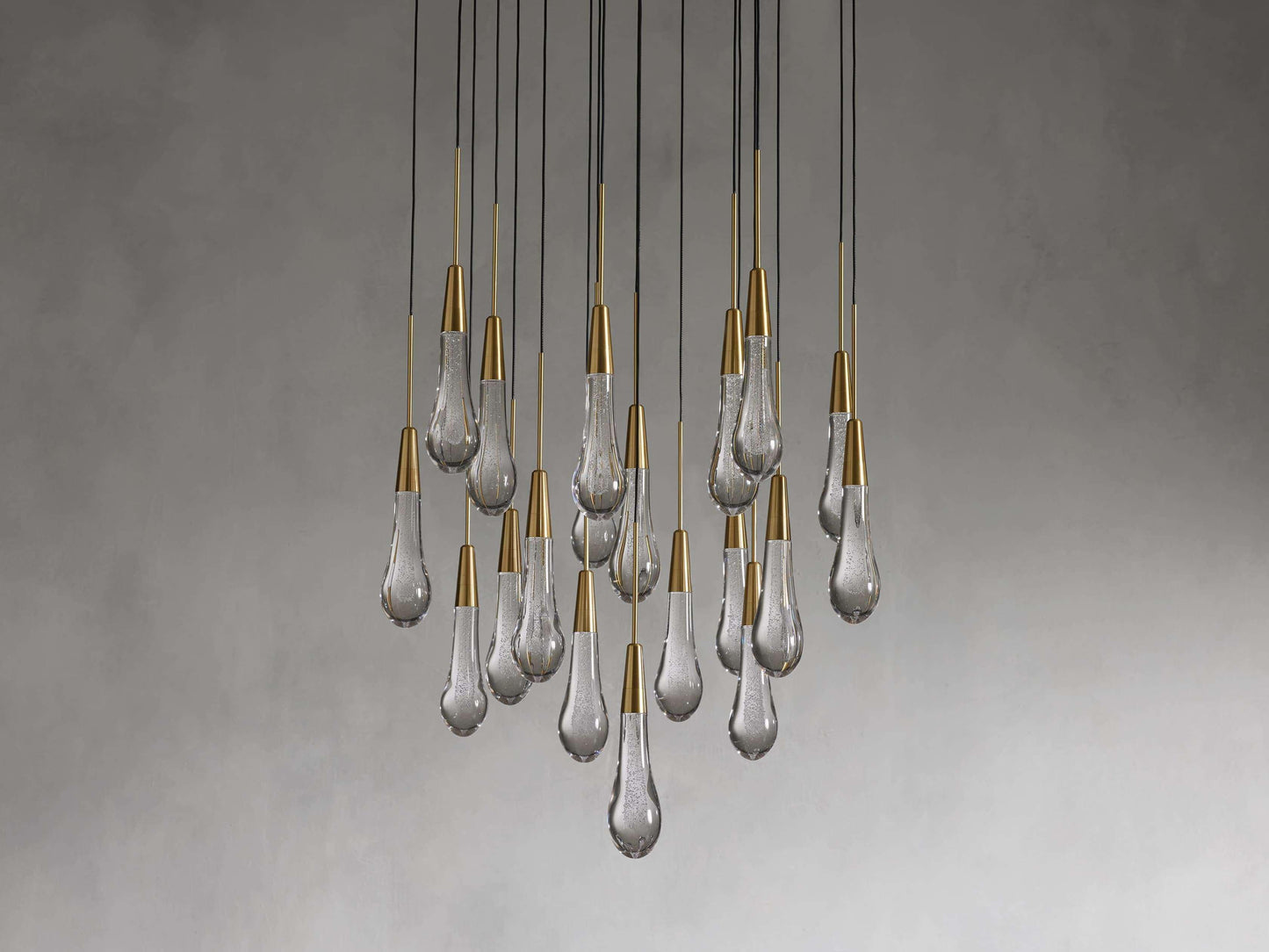 Soltaire Round Chandelier 17" 24" 36“ 58“