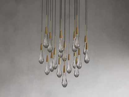 Soltaire Round Chandelier 17" 24" 36“ 58“