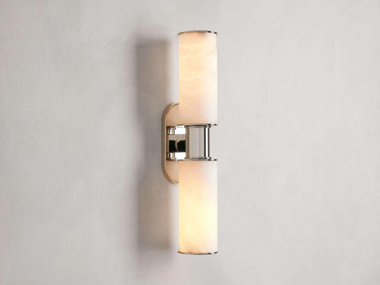 Harlin 2-Light Wall Sconce in Alabaster