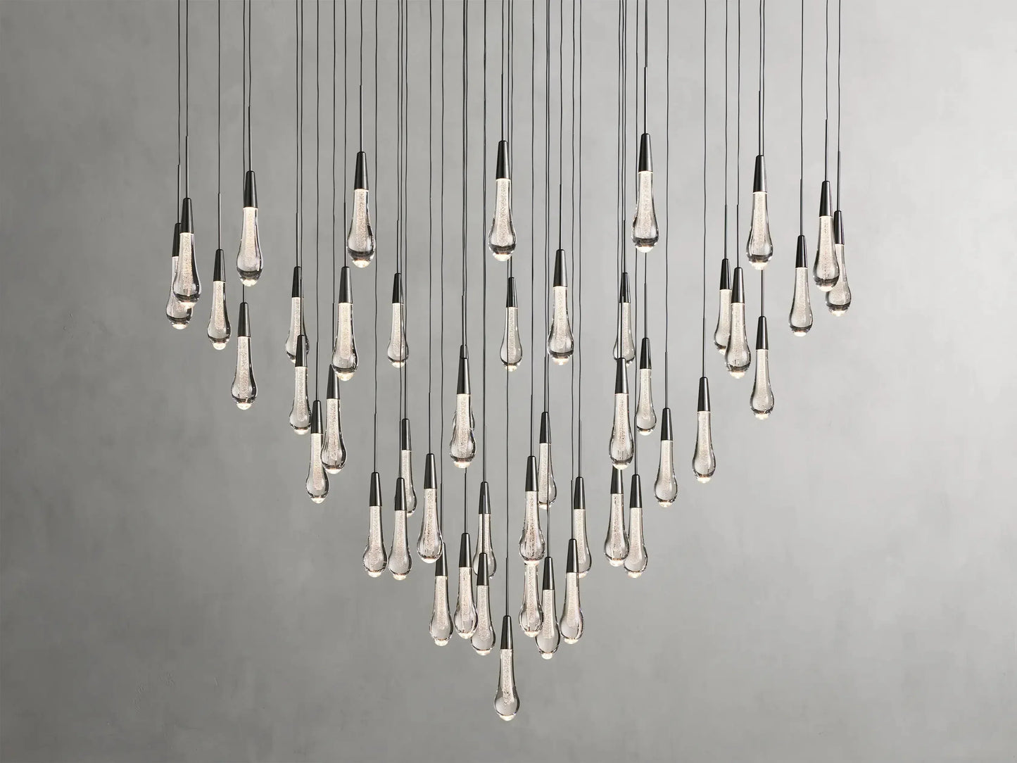 Soltaire Round Chandelier 58"W