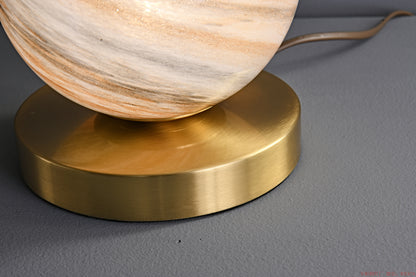 Round glass ball mini table lamp