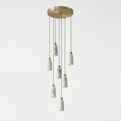 Figure Spanish Alabaster Pendant Light