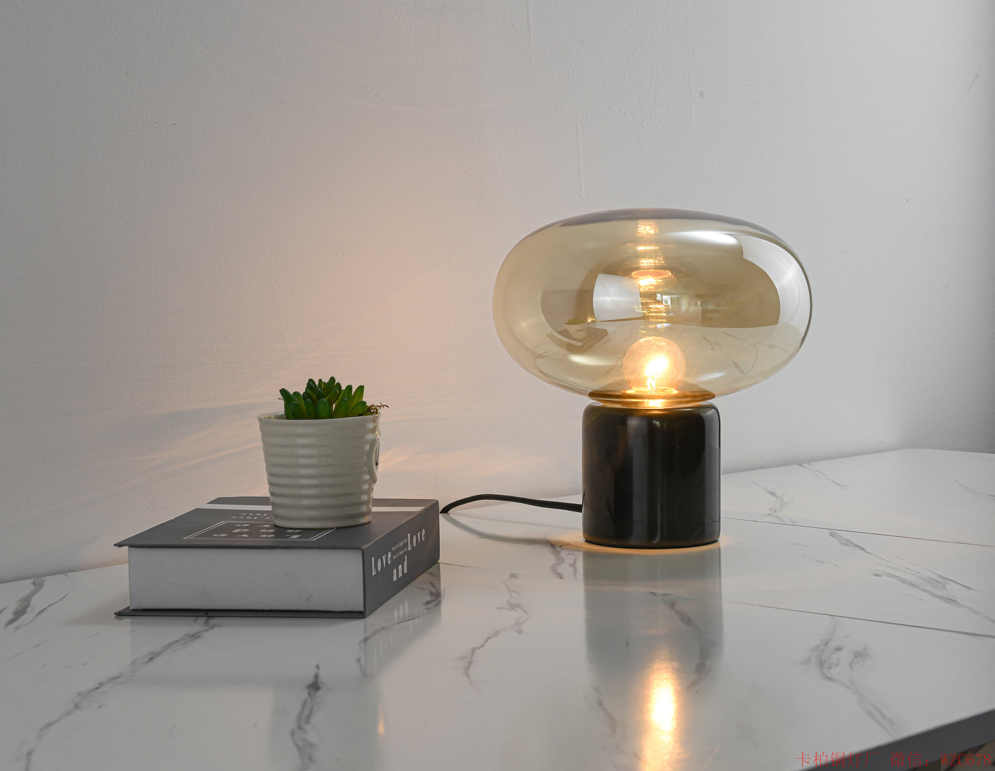 Mini Marble glass table lamp