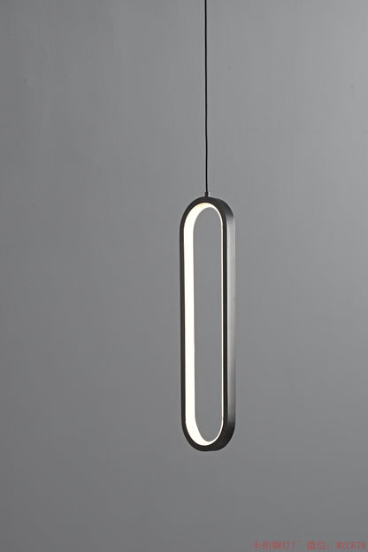 Oval LED ring pendant