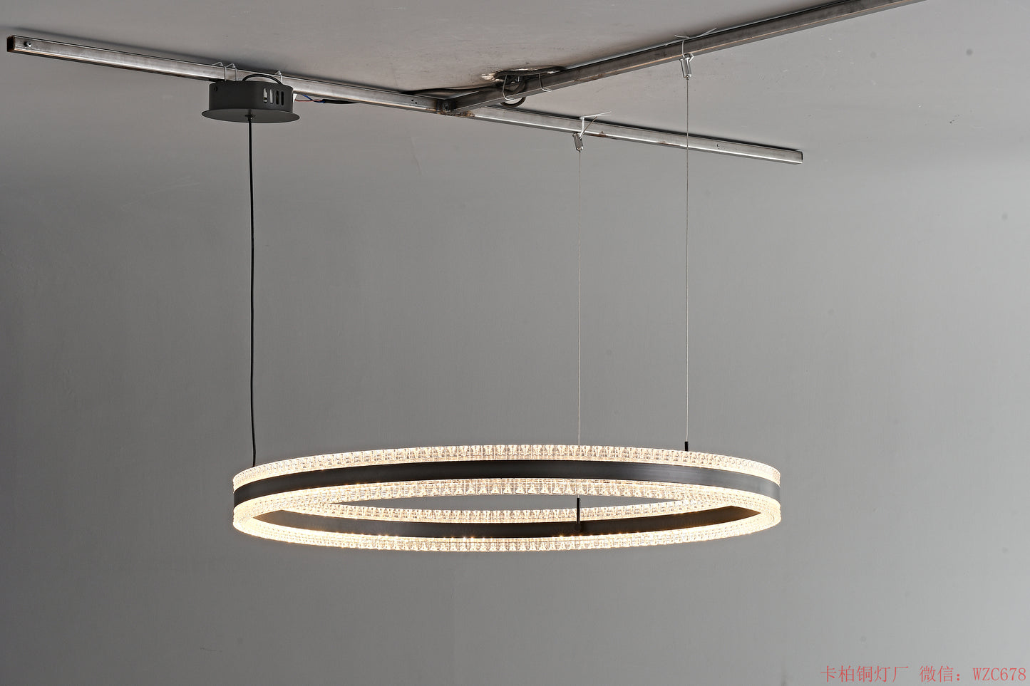 Single Ring acrylic pendant light