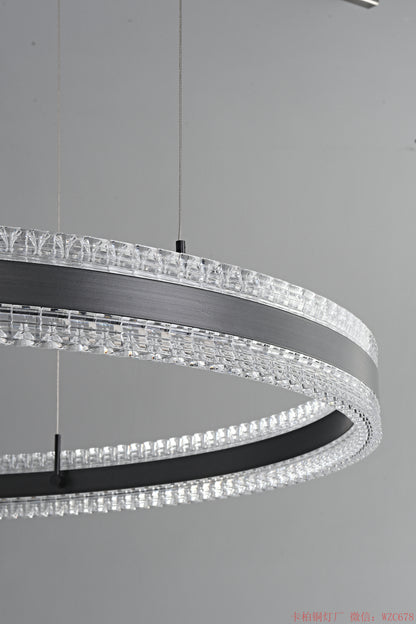 Single Ring acrylic pendant light
