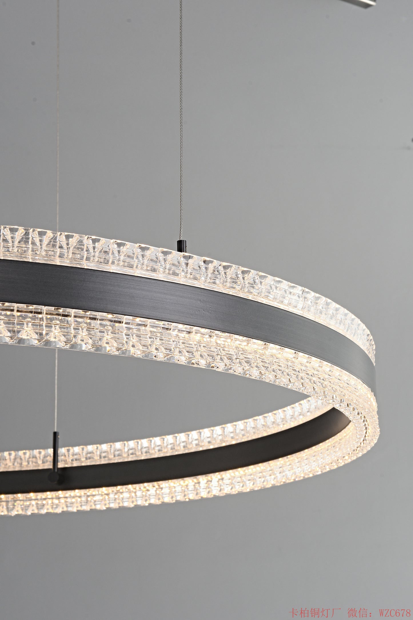 Single Ring acrylic pendant light