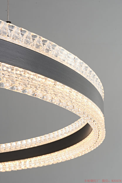 Single Ring acrylic pendant light