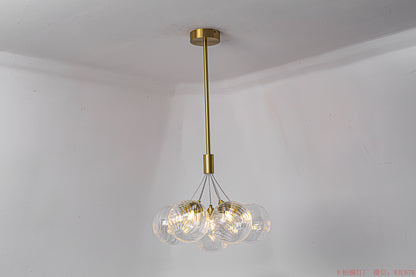 Medium Round glass ball bunch chandelier