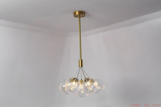 Medium Round glass ball bunch chandelier