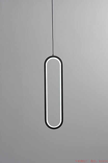 Oval LED ring pendant