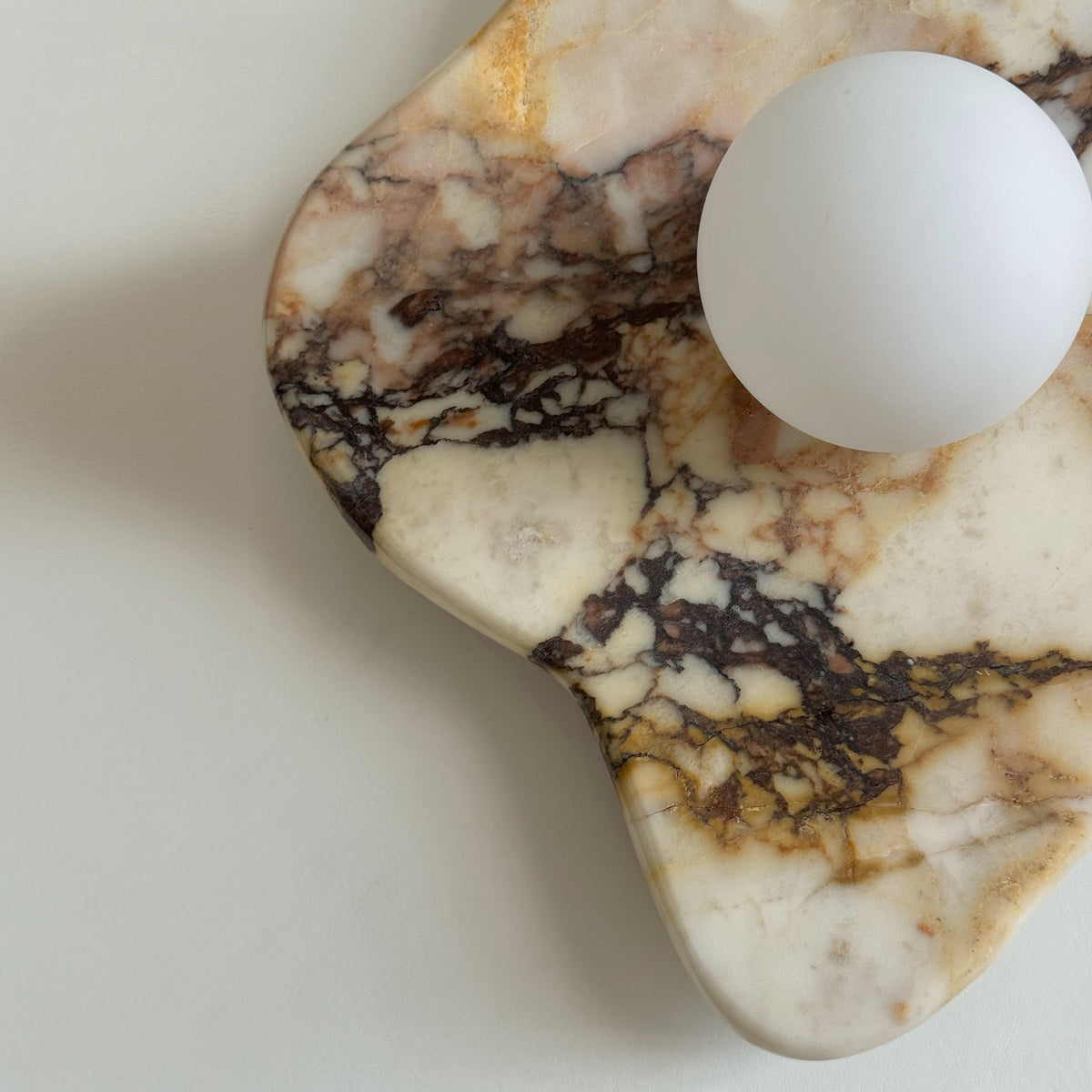 Abnormal Marble Plug-in Wall Sconce