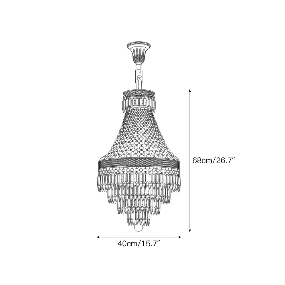 Adele Crystal Waterfall Chandelier