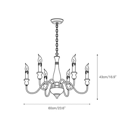 Afralia Wooden Chandelier