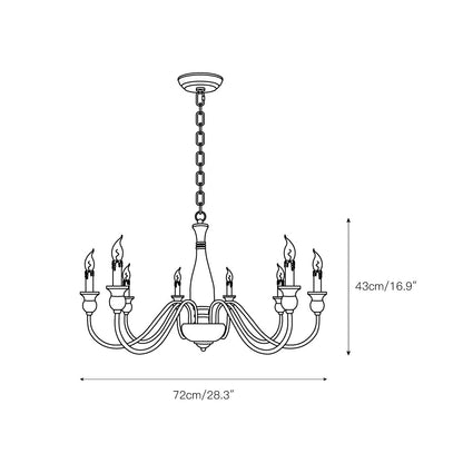 Afralia Wooden Chandelier