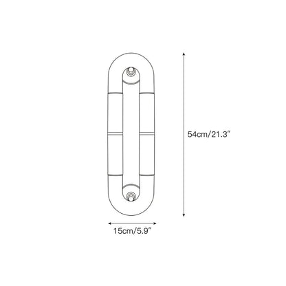 Alabaster Banded KoKo Sconce
