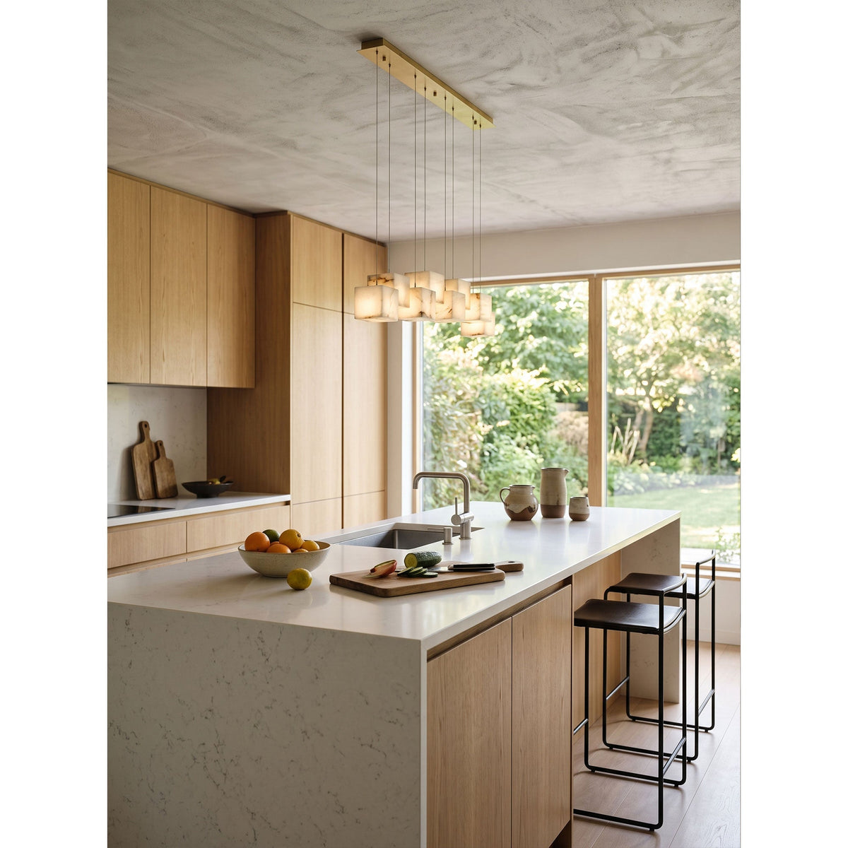 Alabaster Box Linear Chandelier