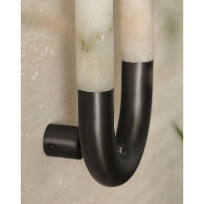 Alabaster Banded KoKo Sconce