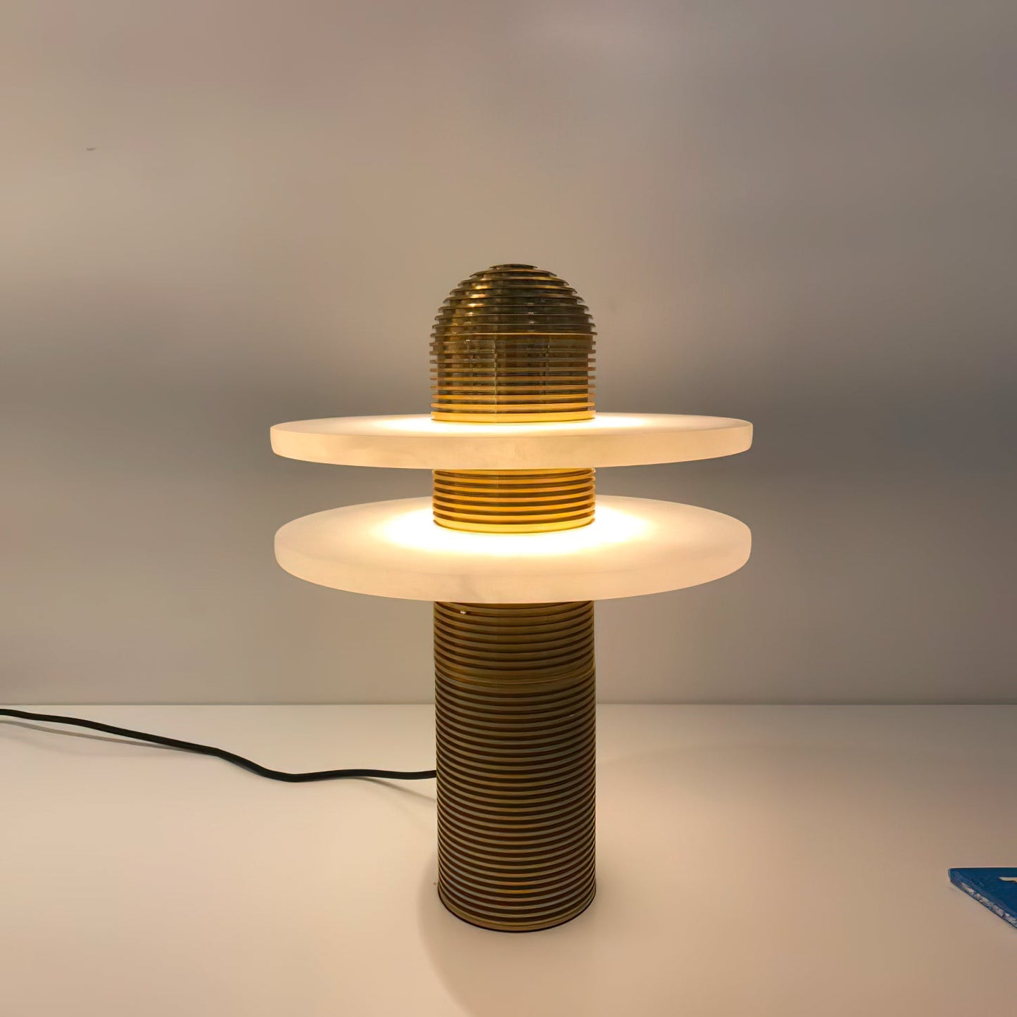 Alabaster Comet Table Lamp