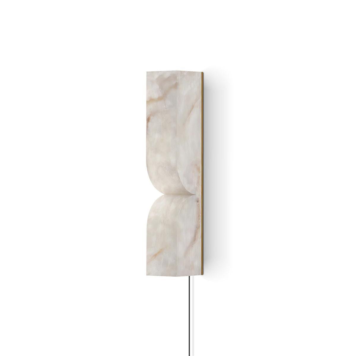 Alabaster Essence Plug-in Wall Sconce