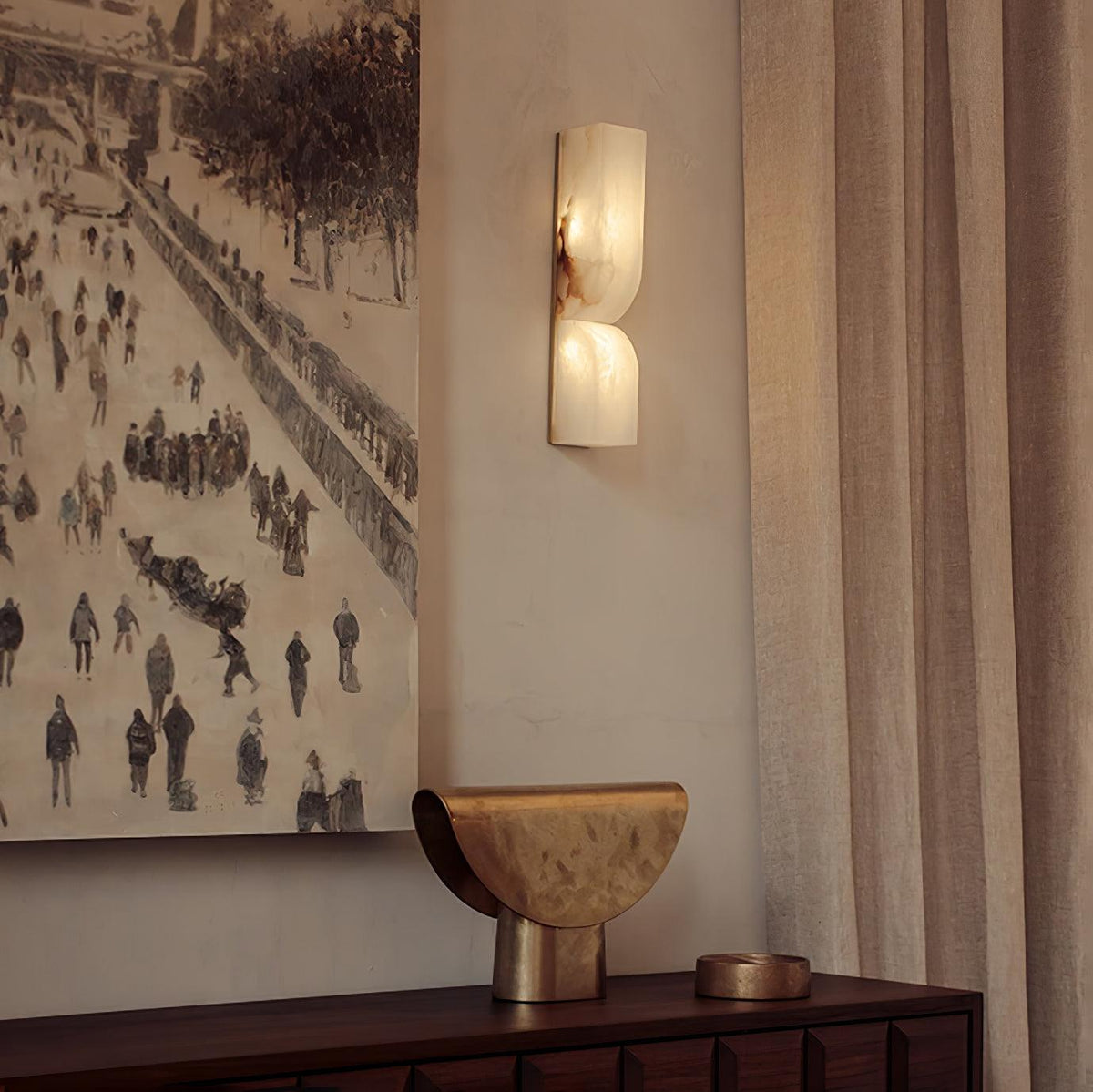 Alabaster Essence Plug-in Wall Sconce