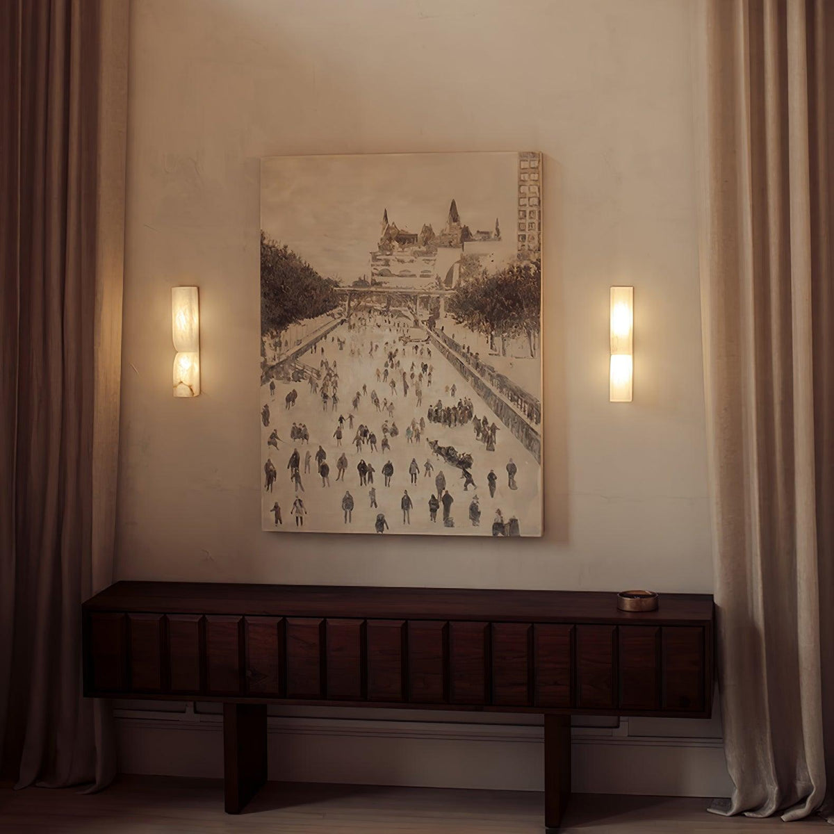 Alabaster Essence Plug-in Wall Sconce
