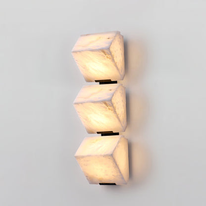 Alabaster Staircase Plug-in Wall Lamp