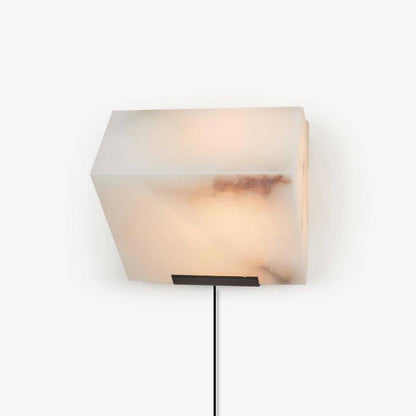 Alabaster Staircase Plug-in Wall Lamp