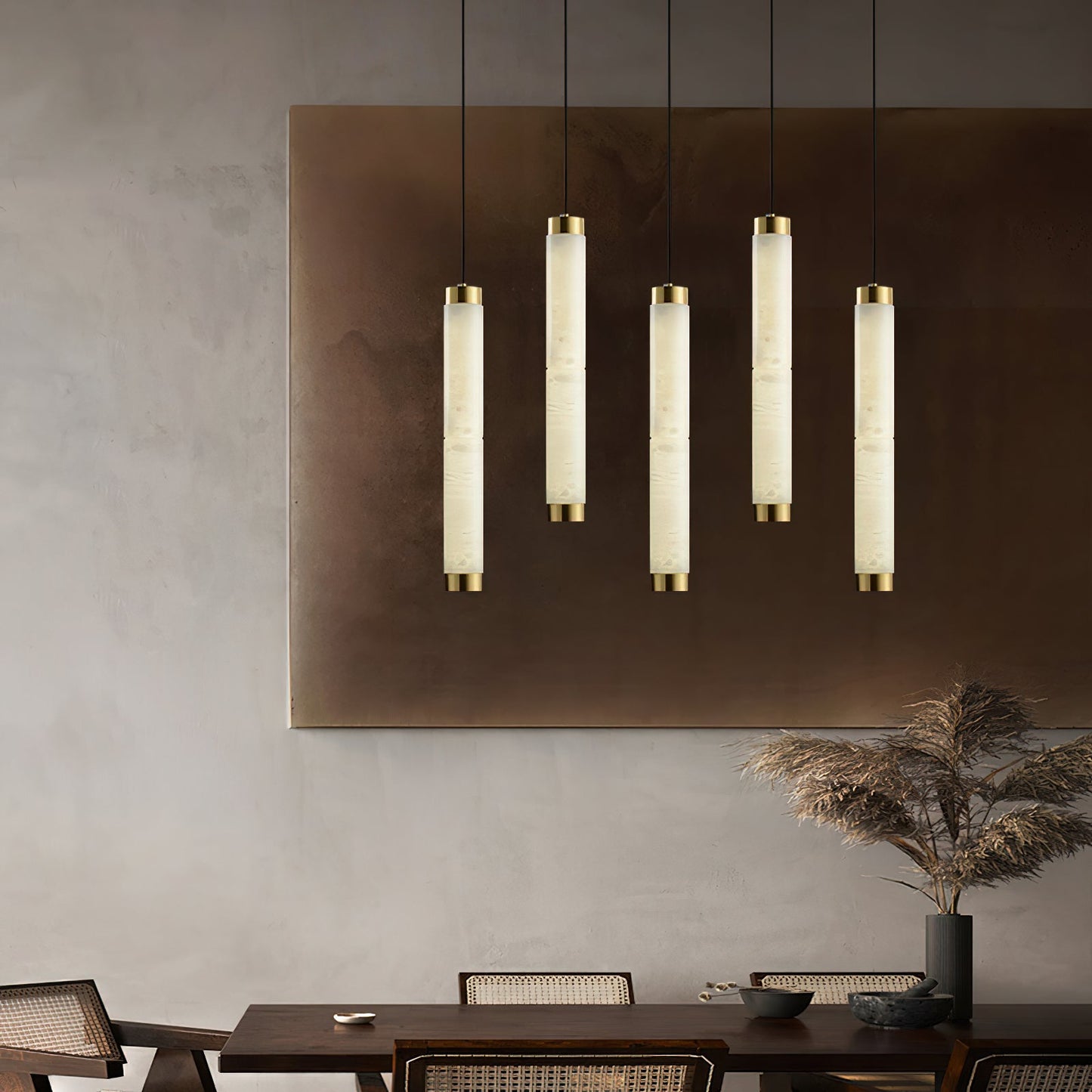 Alabaster Strip Pendant Light