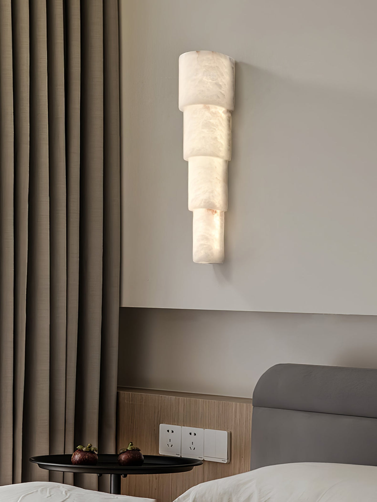 Alba Cascade Alabaster Wall Sconce