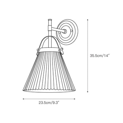 Demi Pleated Wall Lamp