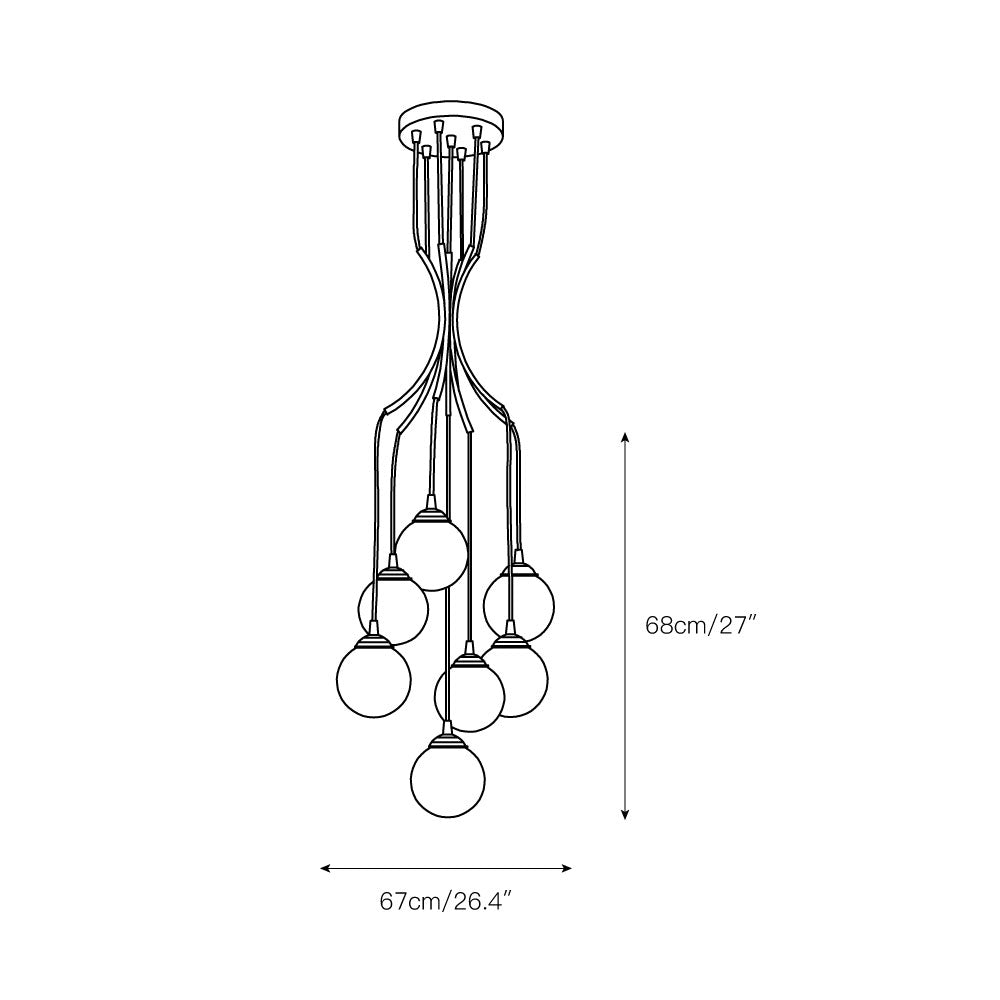 Alliyana Ball Drop Chandelier