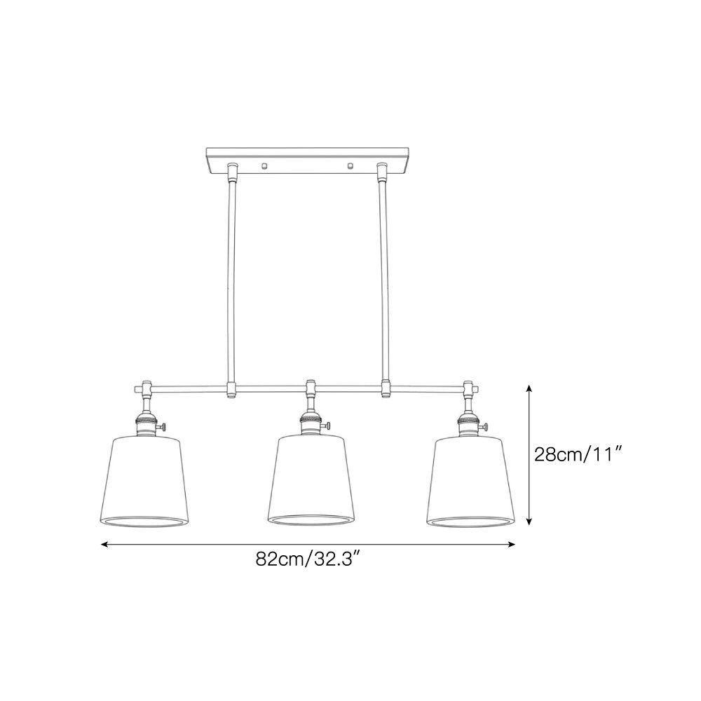 Ames Alabaster Linear Chandelier