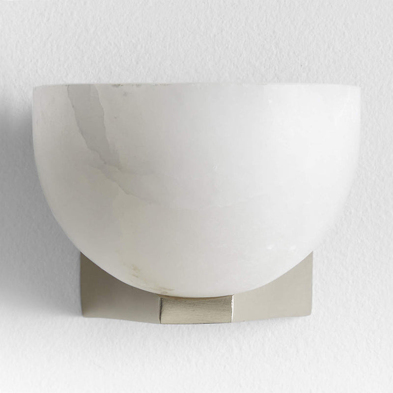 Ando Brass Alabaster Sconce