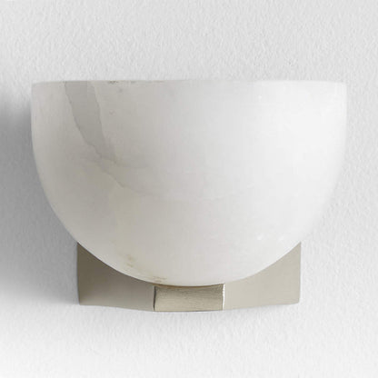 Ando Brass Alabaster Sconce