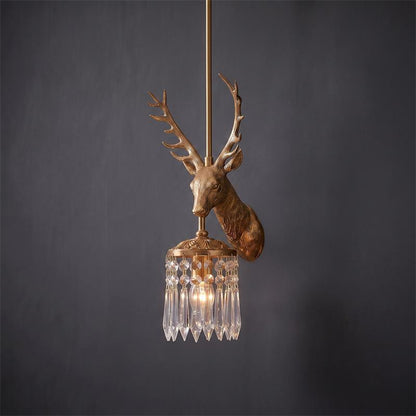 Antler Crystal Pendant Lamp