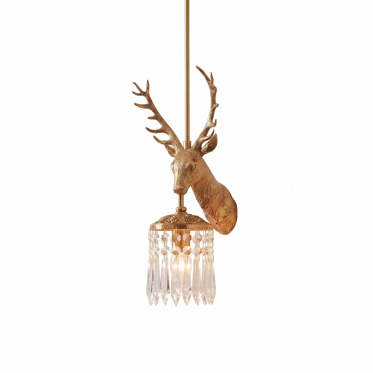 Antler Crystal Pendant Lamp