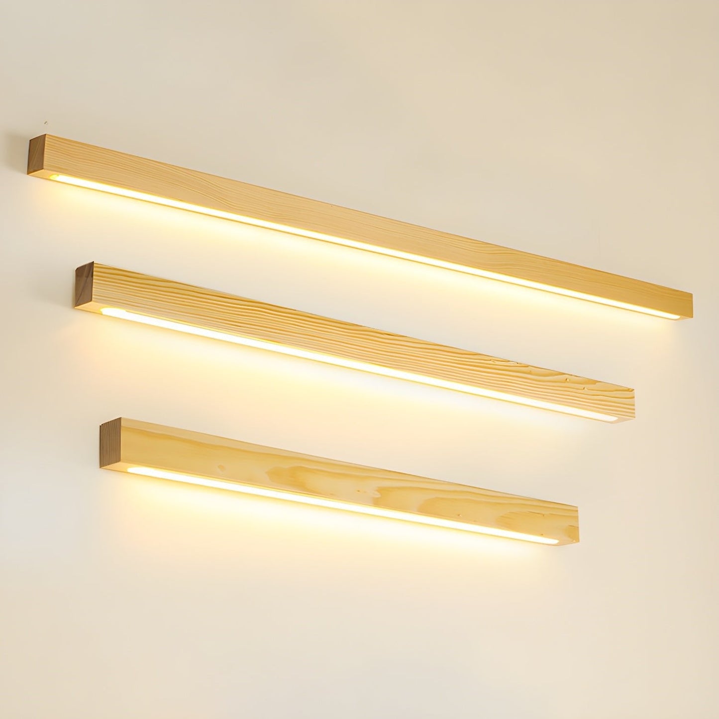 Arlo Linear Wood Plug-in Wall Light