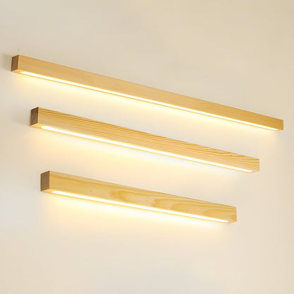 Arlo Linear Wood Plug-in Wall Light
