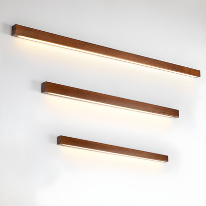 Arlo Linear Wood Plug-in Wall Light