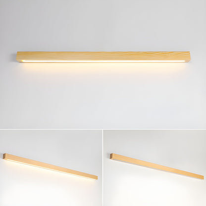 Arlo Linear Wood Plug-in Wall Light