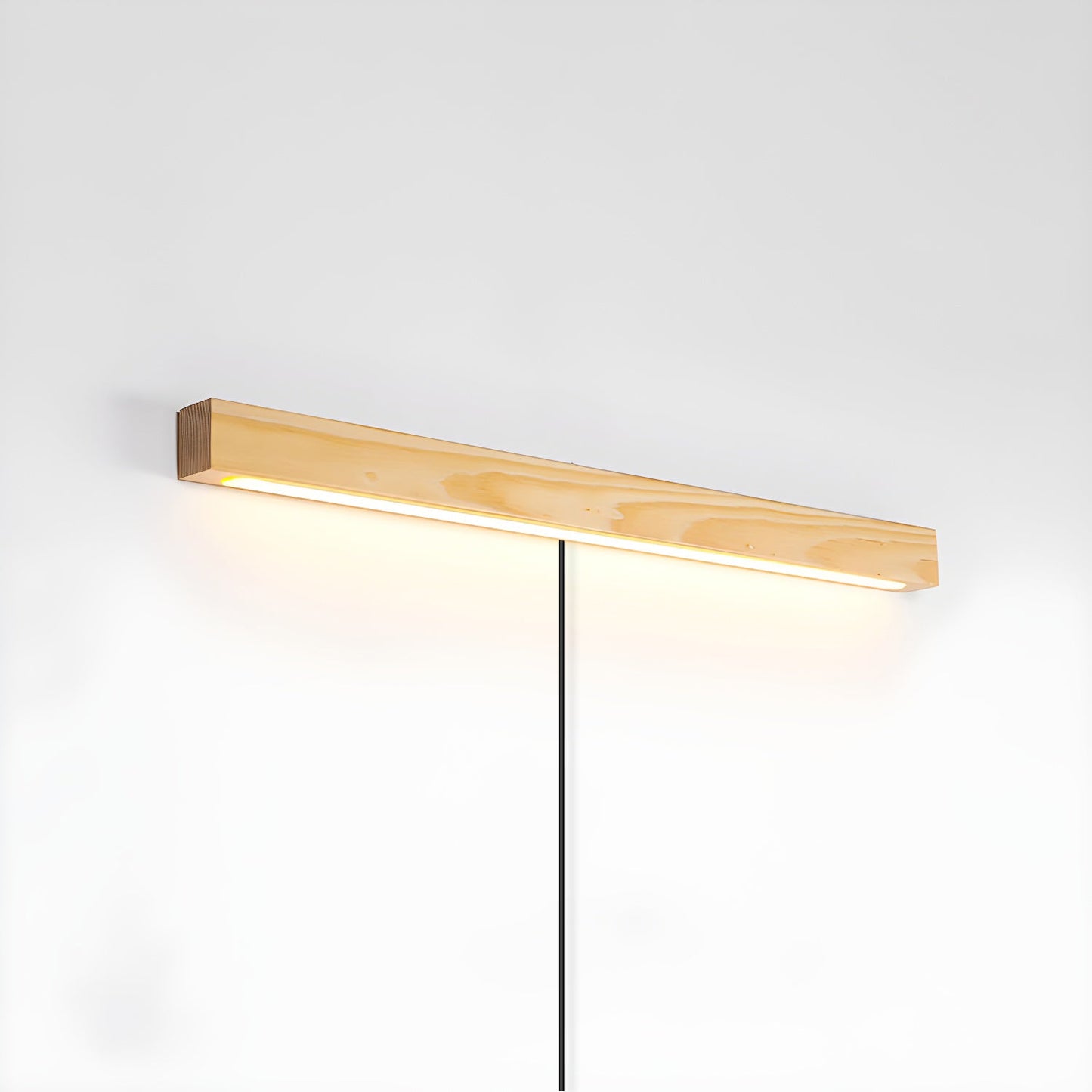 Arlo Linear Wood Plug-in Wall Light