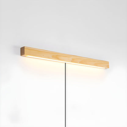 Arlo Linear Wood Plug-in Wall Light
