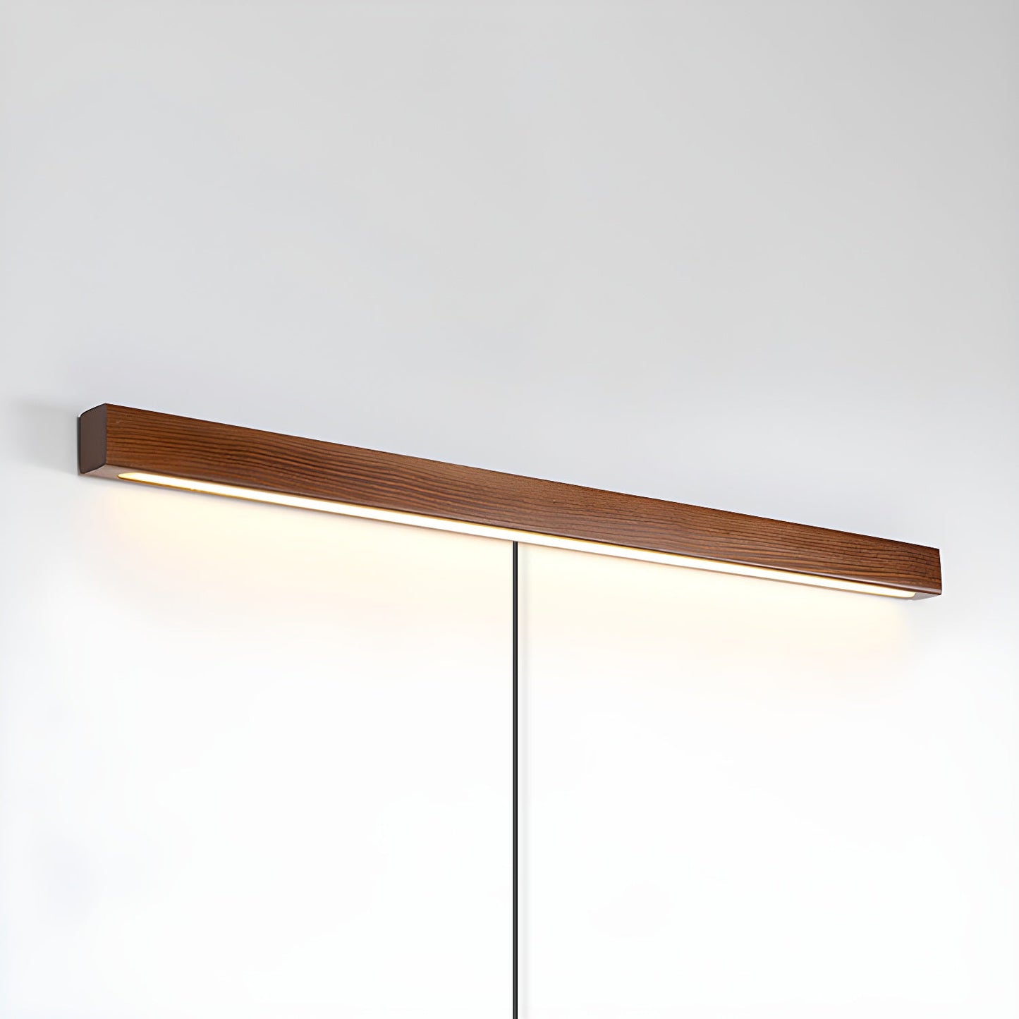 Arlo Linear Wood Plug-in Wall Light