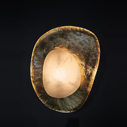 Astoria Hammered Lotus Leaf Sconce