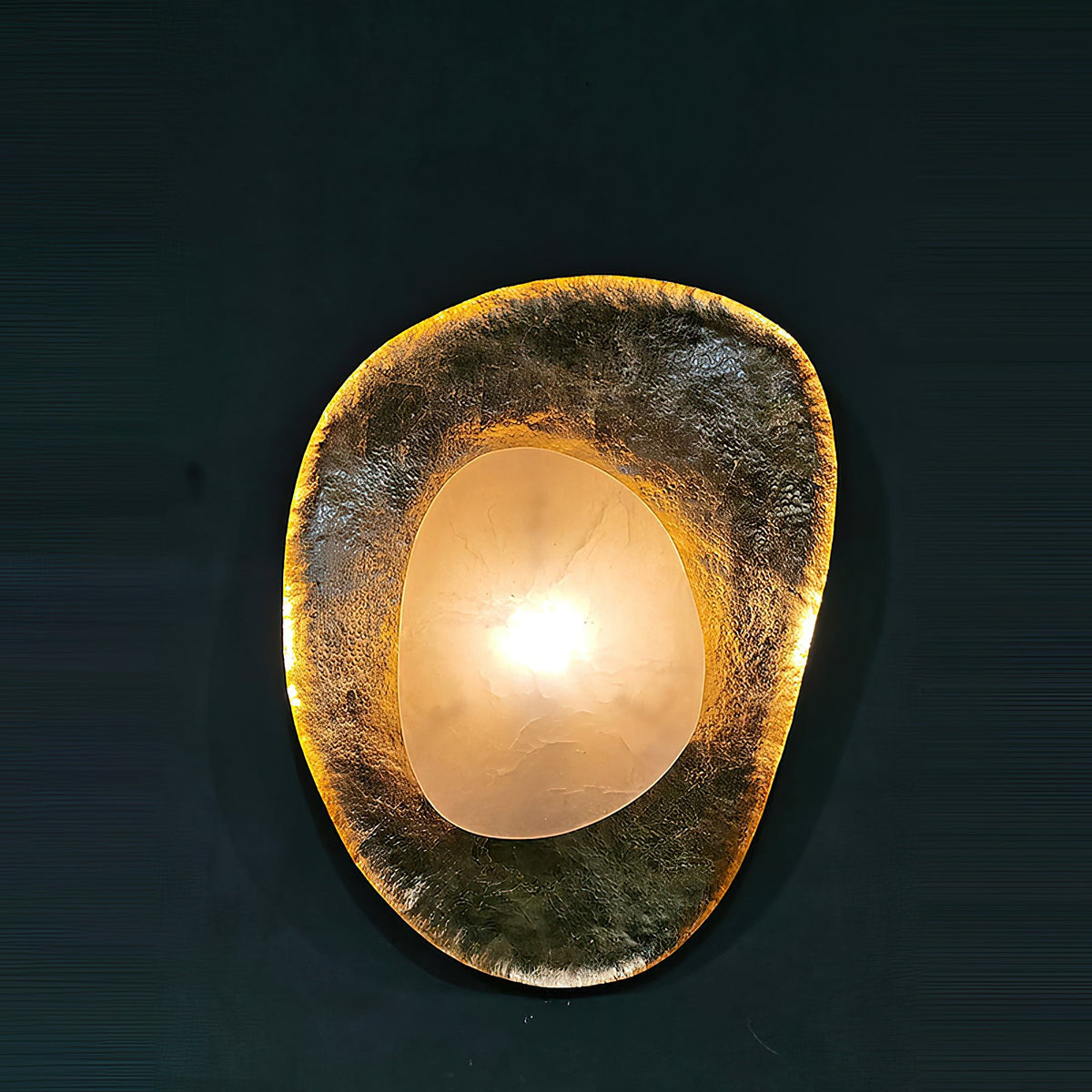 Astoria Hammered Lotus Leaf Sconce