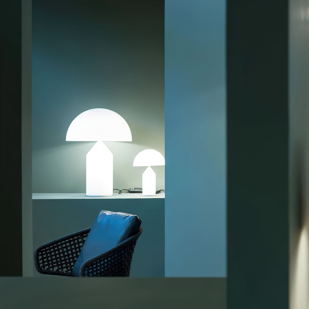 Dome Mushroom Alabaster Table Lamp